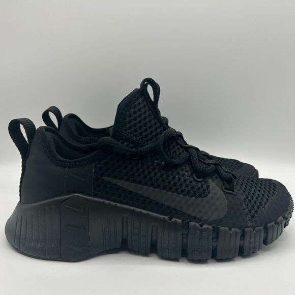 Nike Free Metcon 3 Triple Black Mens Sneakers Training Running Shoes Size 3.5 main image 4